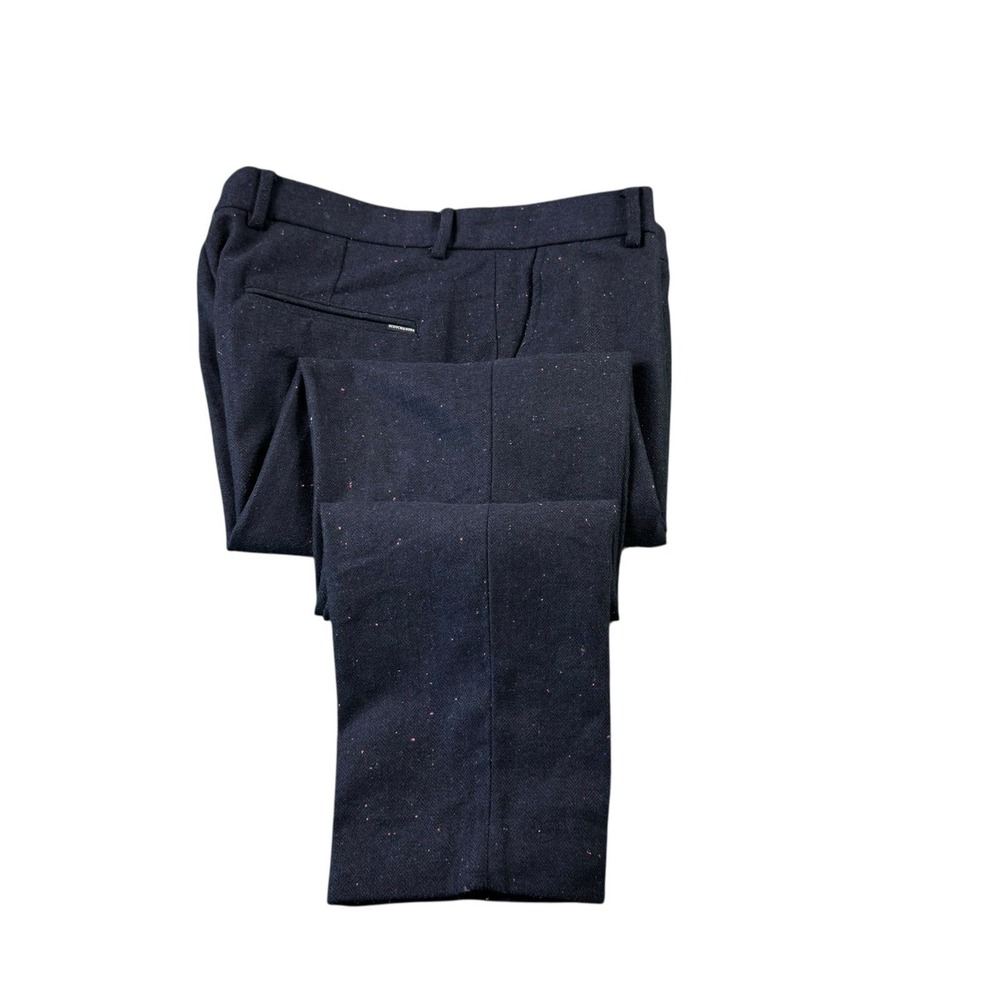 Scotch & Soda Blue Wool Blend Flecked Stuart Trouser Size 33x32 Mint